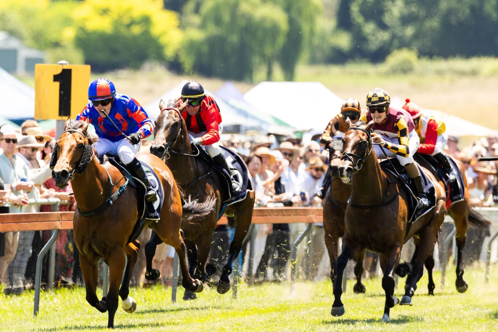 Race-day crowd at the Sew & Sew marquee, Bong Bong Picnic Races 2024